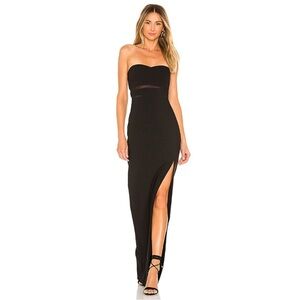 Elegant Black Strapless Dress